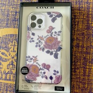 🛍 🎊HP 2/18/2022 🎉🌹Coach flowers IPhone case. IPhone 12 Pro Max